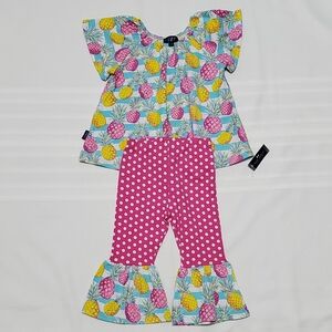 NWT Simply Southern Baby Girl 2-Piece Outfit